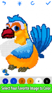 اسکرین شات برنامه Birds Color by Number: Pixel Art, Sandbox Coloring 6