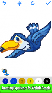 اسکرین شات برنامه Birds Color by Number: Pixel Art, Sandbox Coloring 3