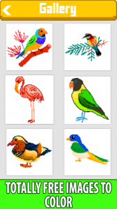 اسکرین شات برنامه Birds Color by Number: Pixel Art, Sandbox Coloring 1