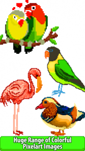 اسکرین شات برنامه Birds Color by Number: Pixel Art, Sandbox Coloring 2