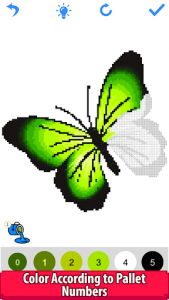 اسکرین شات برنامه Butterfly Color by Number - Pixel Art Sandbox Draw 3