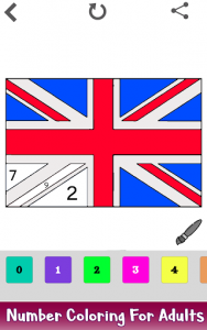 اسکرین شات برنامه Flags Color by Number - Coloring Book Pages 2019 2