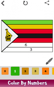 اسکرین شات برنامه Flags Color by Number - Coloring Book Pages 2019 3
