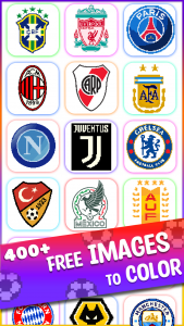 اسکرین شات برنامه Football Pixel Art Coloring 3