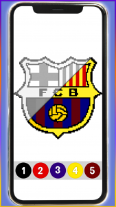 اسکرین شات 7 برنامه Football Pixel Art Coloring