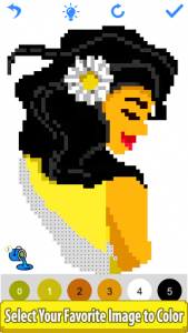 اسکرین شات برنامه Girls Color by Number - Pixel Art,Sandbox Coloring 7