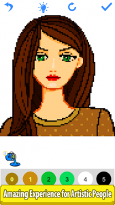 اسکرین شات برنامه Girls Color by Number - Pixel Art,Sandbox Coloring 8