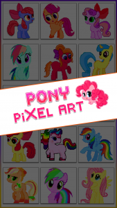 اسکرین شات 8 برنامه Pony Pixel Art Coloring Book