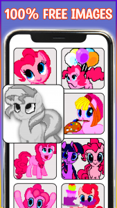 اسکرین شات 1 برنامه Pony Pixel Art Coloring Book