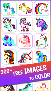 اسکرین شات برنامه Pony Pixel Art Coloring Book 5