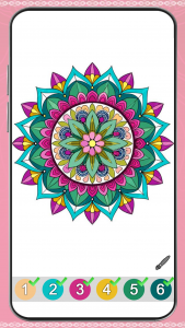 اسکرین شات برنامه Mandala Color by Number Book 7