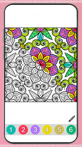 اسکرین شات برنامه Mandala Color by Number Book 6