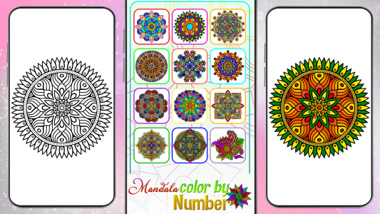 اسکرین شات برنامه Mandala Color by Number Book 2
