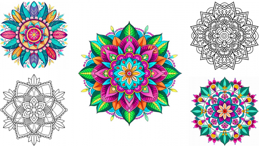 اسکرین شات برنامه Mandala Color by Number Book 4