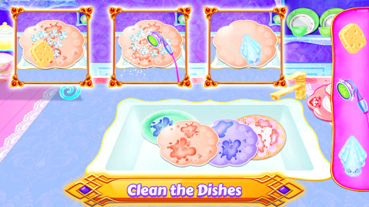 اسکرین شات 3 بازی Princess Room Cleanup Washer