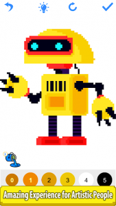 اسکرین شات برنامه Robots Color by Number: Pixel Art,Draw Pixel Paint 6