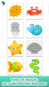 اسکرین شات برنامه Sea Animals Color by Number - Pixel Art Coloring 6