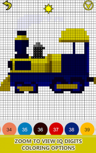 اسکرین شات برنامه Trains Pixel Art: Color by Number,Sandbox Coloring 4