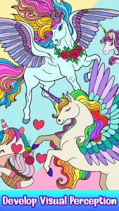 اسکرین شات برنامه Unicorn Paint by Number - Fantasy Glitter Coloring 2