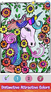 اسکرین شات برنامه Unicorn Paint by Number - Fantasy Glitter Coloring 5