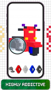 اسکرین شات 8 برنامه 3D Color by Number Voxel