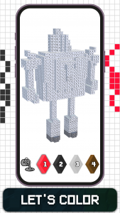 اسکرین شات 6 برنامه 3D Color by Number Voxel