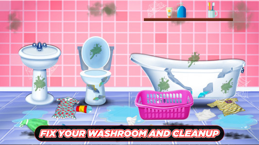 اسکرین شات برنامه Washroom Cleanup 3D House Bath 4