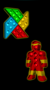 اسکرین شات 3 بازی Pop It Glow Antistress Fidgets