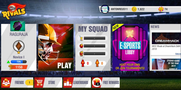 اسکرین شات 1 بازی WCC Rivals Cricket Multiplayer