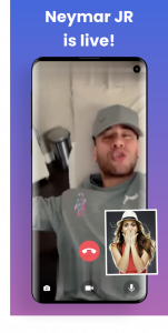 اسکرین شات 3 برنامه Neymar Fake Video Call & Prank
