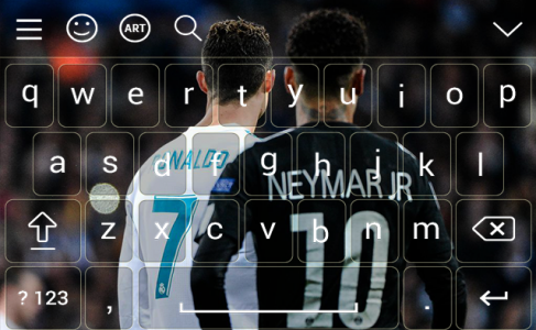 اسکرین شات برنامه Neymar Jr Keyboard Theme 2023 7