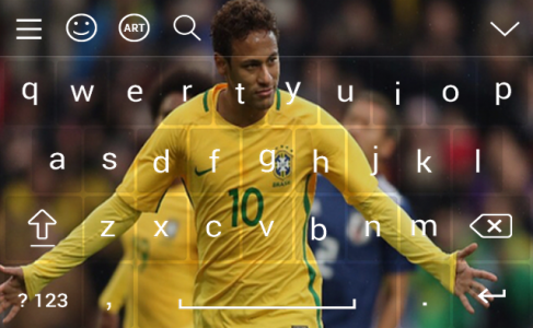 اسکرین شات برنامه Neymar Jr Keyboard Theme 2023 6
