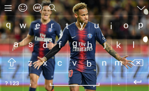 اسکرین شات برنامه Neymar Jr Keyboard Theme 2023 8