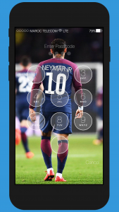 اسکرین شات برنامه LockScreen For Neymar JR 5
