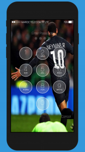 اسکرین شات برنامه LockScreen For Neymar JR 4