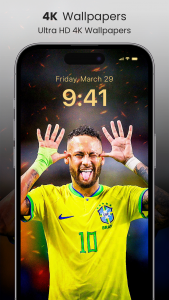 اسکرین شات برنامه Neymar Wallpaper HD 4K Fondos 2