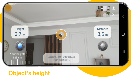 اسکرین شات 2 برنامه Distance Meter