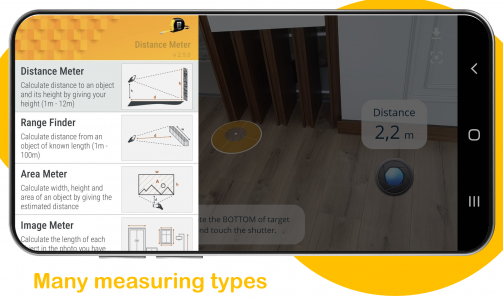 اسکرین شات برنامه Distance Meter 3