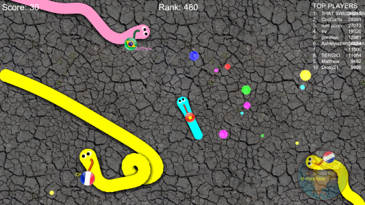 اسکرین شات بازی Crawler Worm 3
