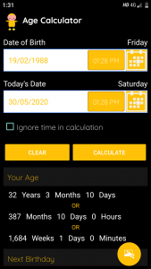 اسکرین شات 4 برنامه Age Calculator