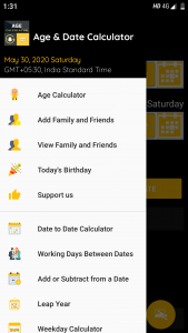 اسکرین شات 3 برنامه Age Calculator