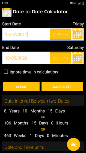 اسکرین شات 6 برنامه Age Calculator