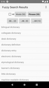 اسکرین شات برنامه Fora Dictionary 3