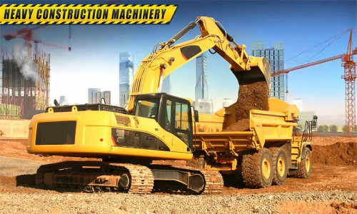اسکرین شات برنامه Excavator Construction Crane - Road Machine 2019 5