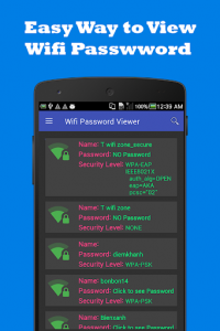 اسکرین شات برنامه Wifi Password Viewer Free 1