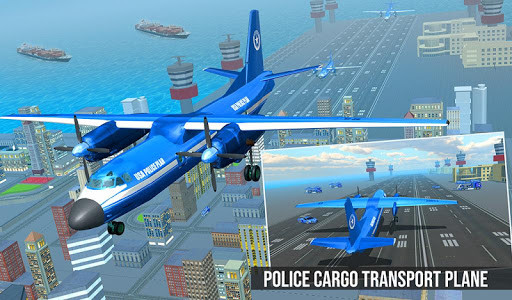 اسکرین شات بازی Robot Car Transform Game: Police Plane Transporter 4