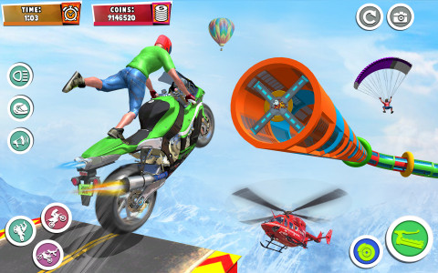 اسکرین شات برنامه Bike Racing Game : Bike Stunts 1