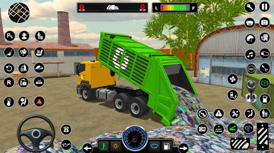 اسکرین شات برنامه Offroad Garbage Truck Driving 8