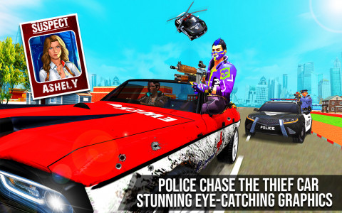 اسکرین شات برنامه Flying Police Car Driving Game 3