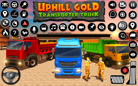 اسکرین شات برنامه Uphill Gold Truck Simulator 3D 2